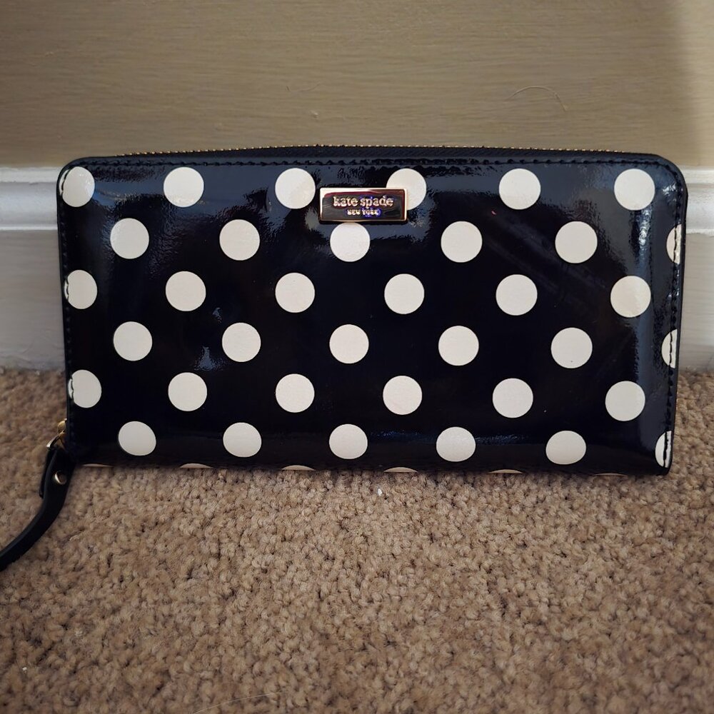 KATE SPADE 'CARLISE STREET LACEY' ZIP AROUND